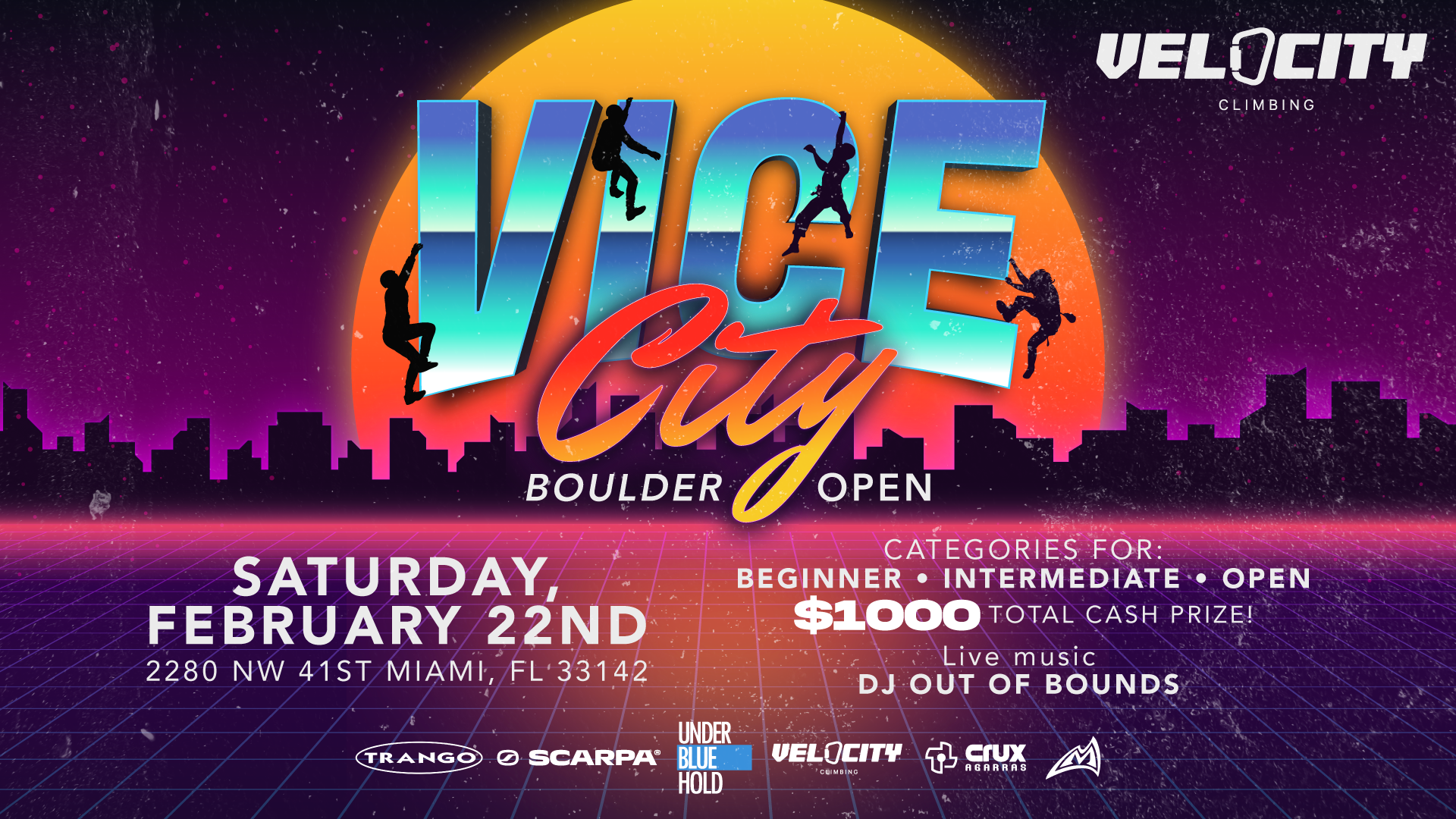 Velocity's Vice City Open will be the biggest open bouldering competition in Miami